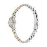 Michael Kors Reloj Lexington para Mujer, Movimiento de Cuarzo de Tres Agujas de 19 mm con Correa de Acero Inoxidable o Piel, Plata y Oro, 19 mm