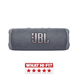 JBL Altavoz Bluetooth portátil Flip 6 Altavoz resistente al agua y al polvo IPX67, compatible con JBL PartyBoost, hasta 12h de batería, gris