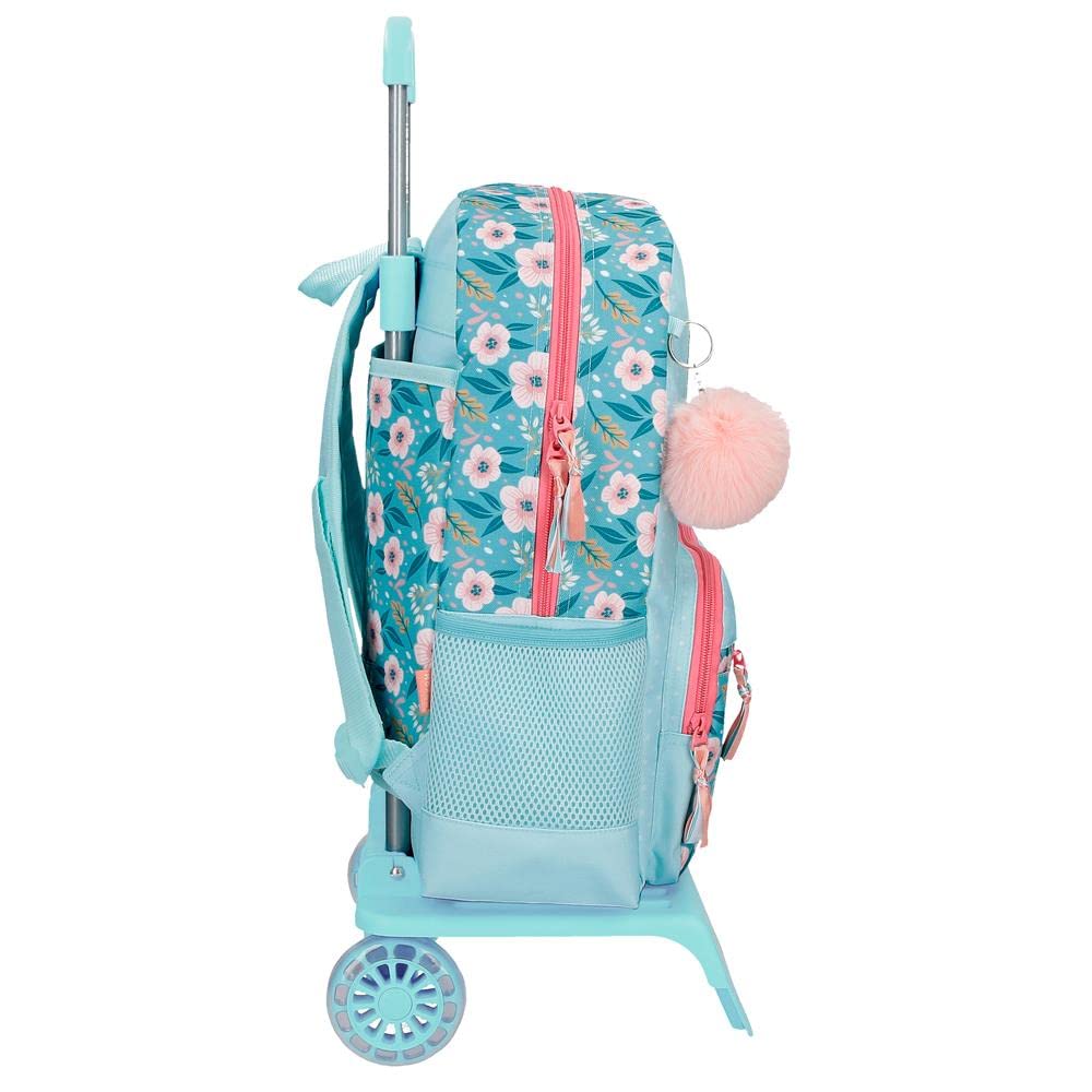 Movom Never Stop Dreaming Mochila Escolar con Carro Azul 31x42x13 cms Poliéster 16,93L