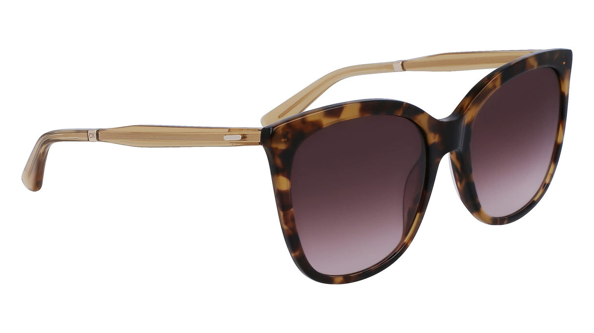 Calvin Klein Women's Sunglasses CK23500S - Brown Havana with Gradient Brown Lens