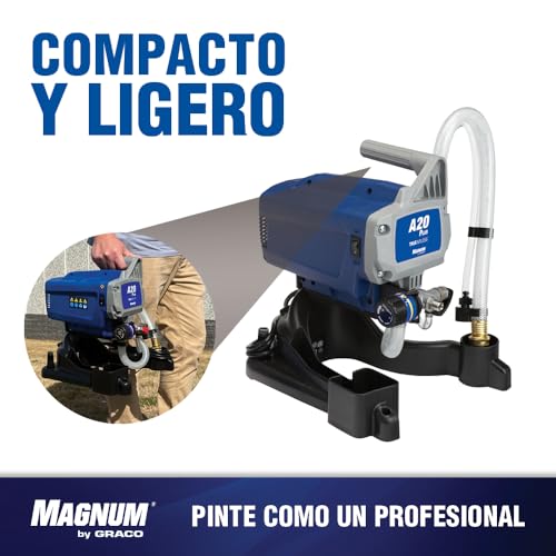 Magnum by Graco 17C243 Pulverizador de Pintura airless A20 Plus, Uso doméstico (caudal de 0,9 l/min, máx. presión 207 Bar)