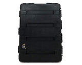 PELI 1730 contenedor de transporte grande con ruedas de alta resistencia y a prueba de golpes, IP67 estanco e impermeable al polvo, 167L de capacidad, fabricado en EE.UU., sin espuma, color negro