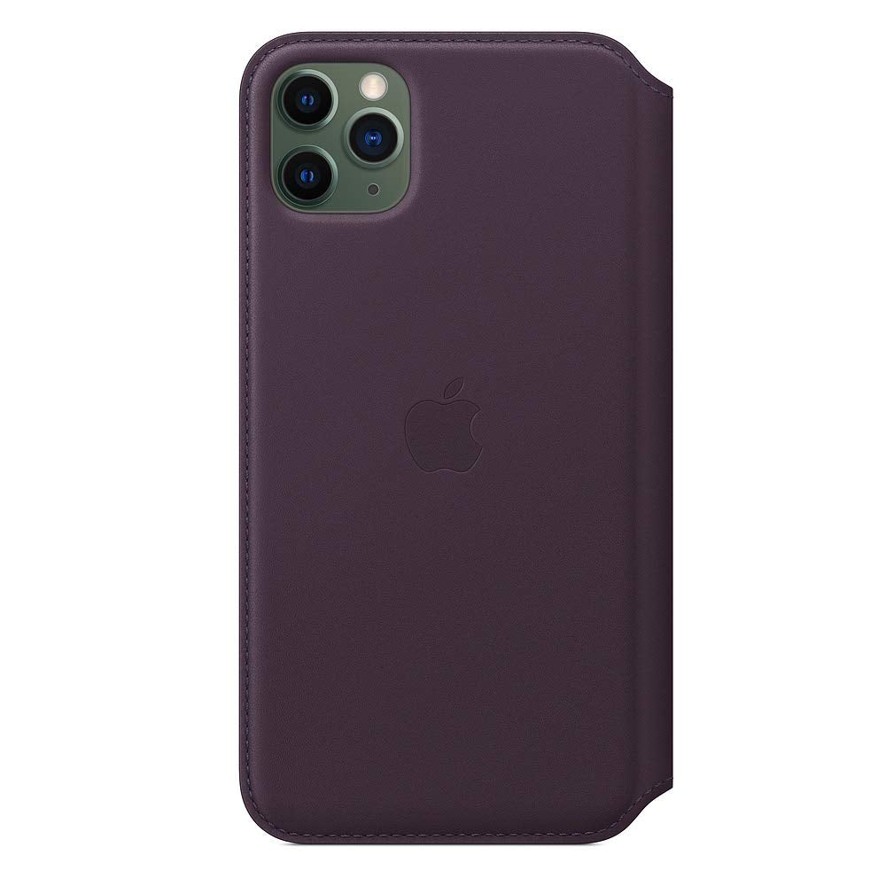 Apple Funda Leather Folio (para el iPhone 11 Pro MAX) - Berenjena