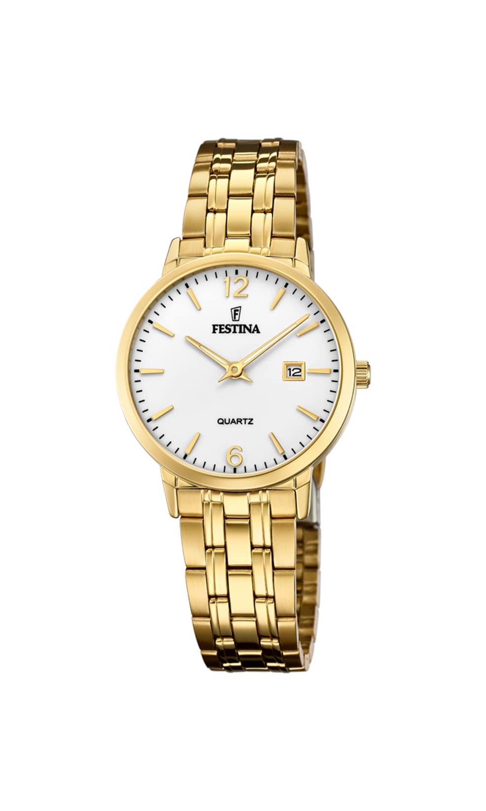 Festina Reloj Mujer F20514/2 Acero Clasico Caja de Acero Inoxidable 316l Dorado Correa de Acero Inoxidable 316l Dorado
