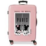 Disney Mickey y Minnie Travel the World Paris Maleta mediana Nude 48x68x26 cms Rígida ABS Cierre de combinación lateral 70L 3 kgs 4 Ruedas dobles