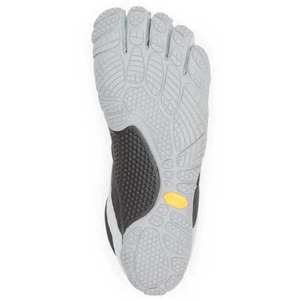 Vibram FiveFingers V-Run Retro, Zapatillas Hombre, Negro y Gris, 43 EU Estrecho