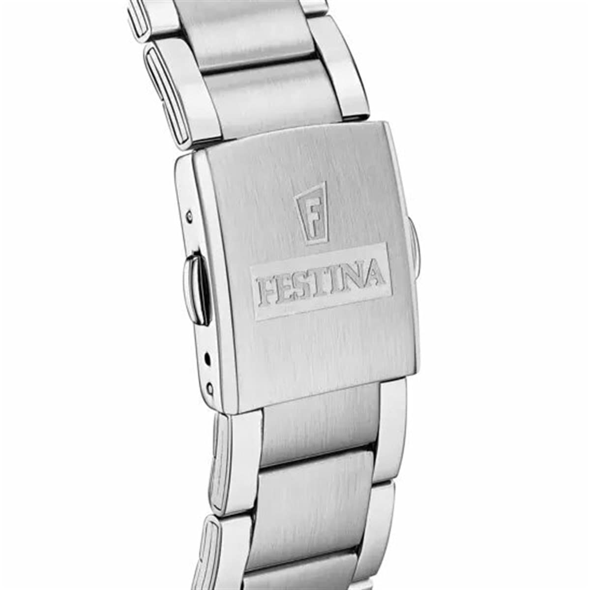 Festina Reloj Hombre F20343/7 Timeless Chronograph Caja de Acero Inoxidable 316l Plateado Correa de Acero Inoxidable 316l Plateado