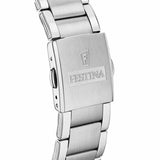Festina Reloj Hombre F20343/7 Timeless Chronograph Caja de Acero Inoxidable 316l Plateado Correa de Acero Inoxidable 316l Plateado