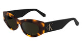 CALVIN KLEIN JEANS Women's Sunglasses CKJ24626S - Havana with Solid Brown Lens