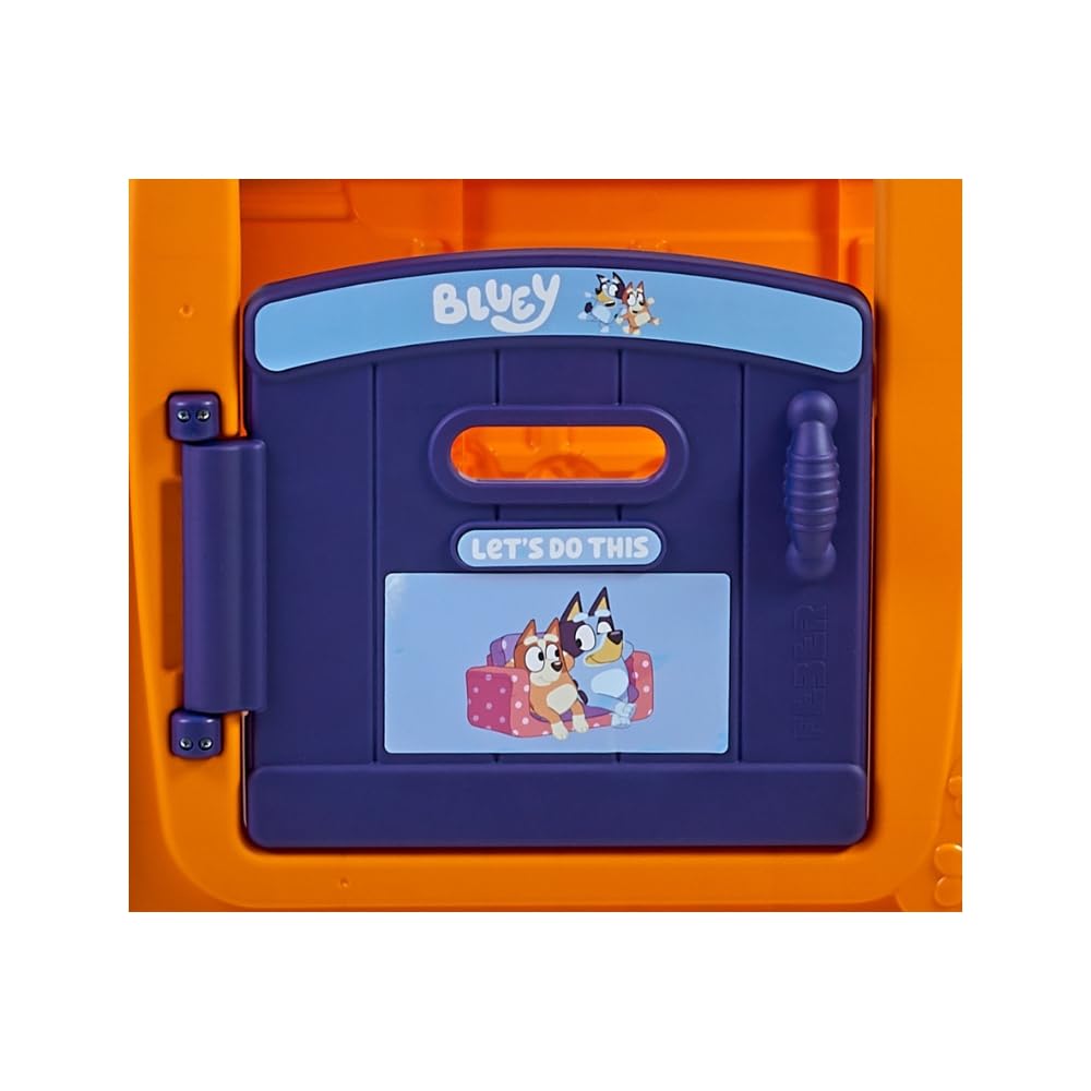 FEBER - Bluey Fantasy House, casita Infantil de Juegos con Puerta abatible, para Jugar al Aire Libre o en casa, casa Resistente y de facil Montaje, para niños de 2 a 6 años, Famosa (FEU11000)