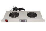 Link lkvent2gr módulo 2 Ventiladores refrigeración con Pantalla, Gris