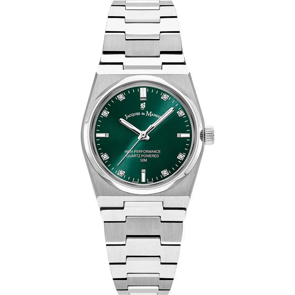 B JACQUES DU MANOIR Reloj Analógico para Mujeres de con Correa en Acero Inoxidable JWL03603