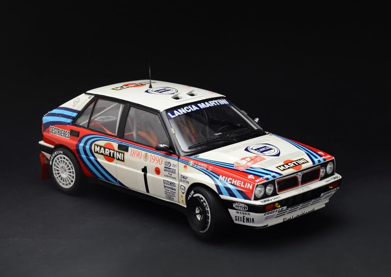 ITALERI -4709 Lancia Delta HF integral 16 V, escala 1:12, Rally Montecarlo 1990, modelo de plástico para montar, multicolor, 4709