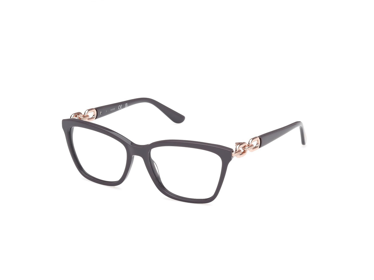 Guess Gu50181 Marcos para Gafas recetadas, 020 Shiny Grey, 54/15/135 para Mujer
