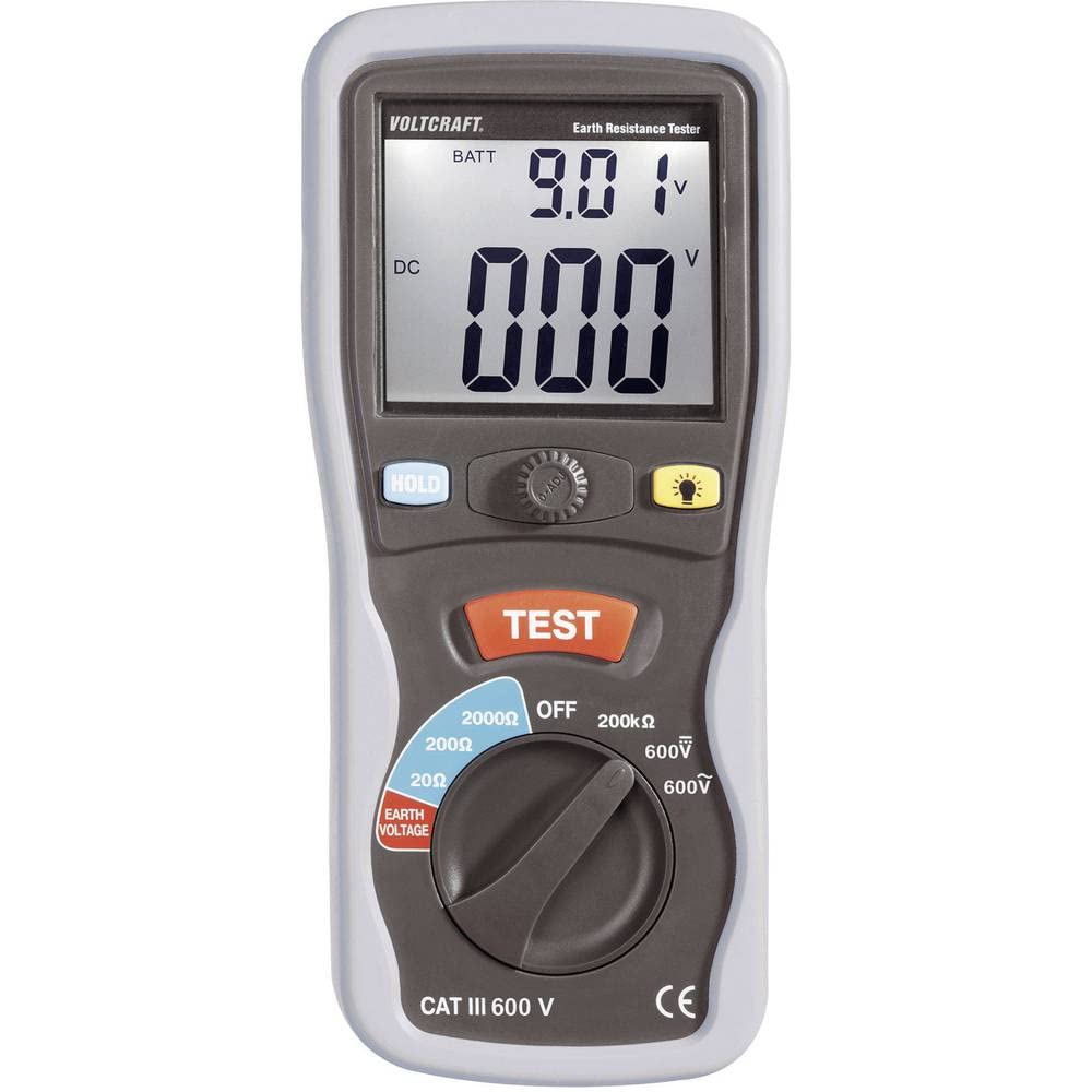 Voltcraft® Probador de resistencia a tierra ET-02