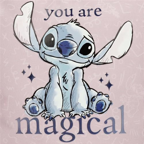 Disney Stitch You Are Magical Equipaje- Bolsa de Mensajero, Niñas, Azul