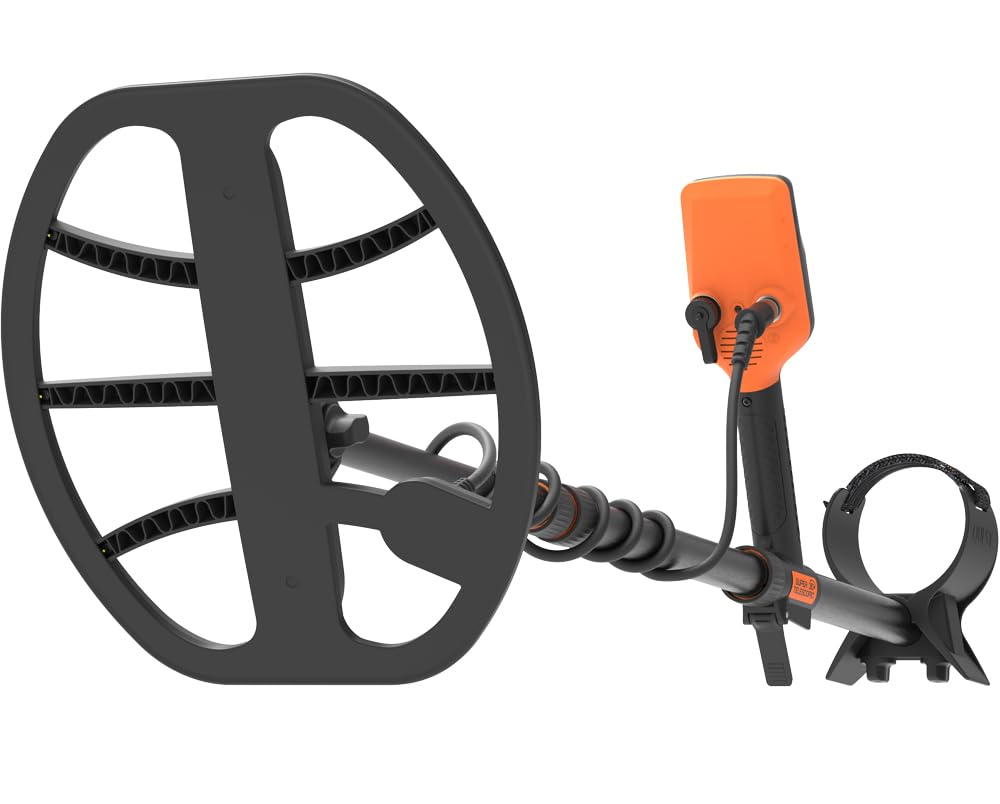 Quest Detector de metales X10 IDmaxX con hoja de alto rendimiento de 11 x 10 pulgadas TurboD doble D bobina impermeable ligera incorporada USB-C batería recargable altavoz LED retroiluminación y