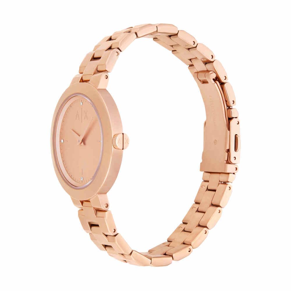 Armani Exchange Reloj Analógico para Mujeres de Cuarzo con Correa en Acero Inoxidable AX5177
