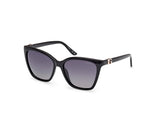Guess Gu00191 Gafas, 01d Shiny Black, 56/16/140 para Mujer