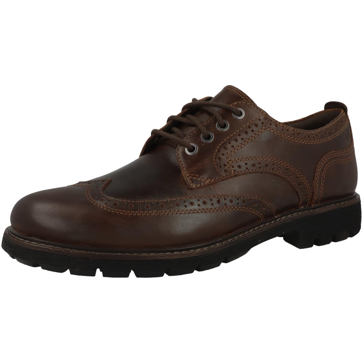 Clarks Batcombe Far, Oxford Hombre, Lea marrón Oscuro, 39.5 EU