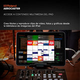 Sistema de livestreaming Roland AeroCaster VRC-01 — Potente solución de producción multicámara inalámbrica con interfaz de audio/controlador de hardware y completa app para iPad