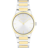 Calvin Klein Reloj Mujer 25100113 Linear Elegance – Cuarzo, Caja de Acero Inoxidable 32 mm, Brazalete Metálico, Cristal Mineral, 3 ATM