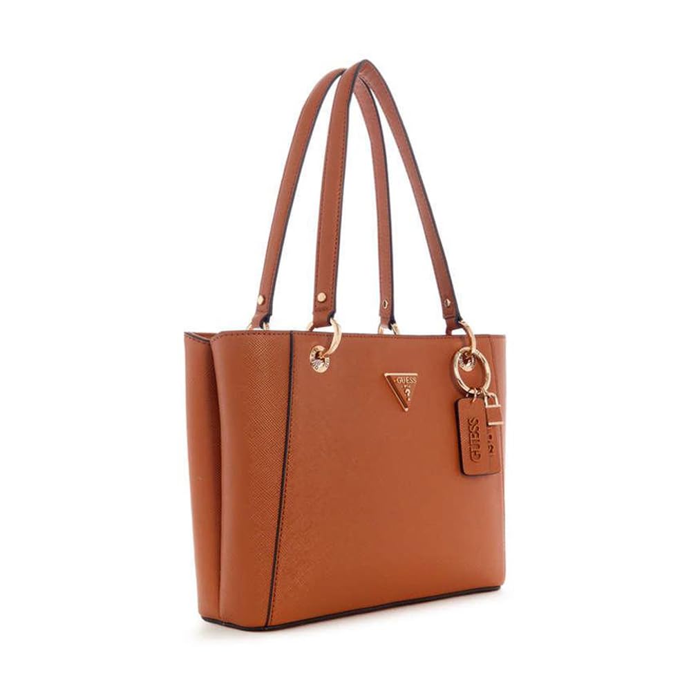 GUESS Noelle Small Noel Tote, Bolsa de Hombro para Mujer, marrón Claro, Talla única