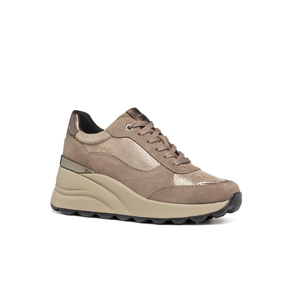 Geox Zapatillas D Spherica Ec13 A para mujer, pardo, 40 EU