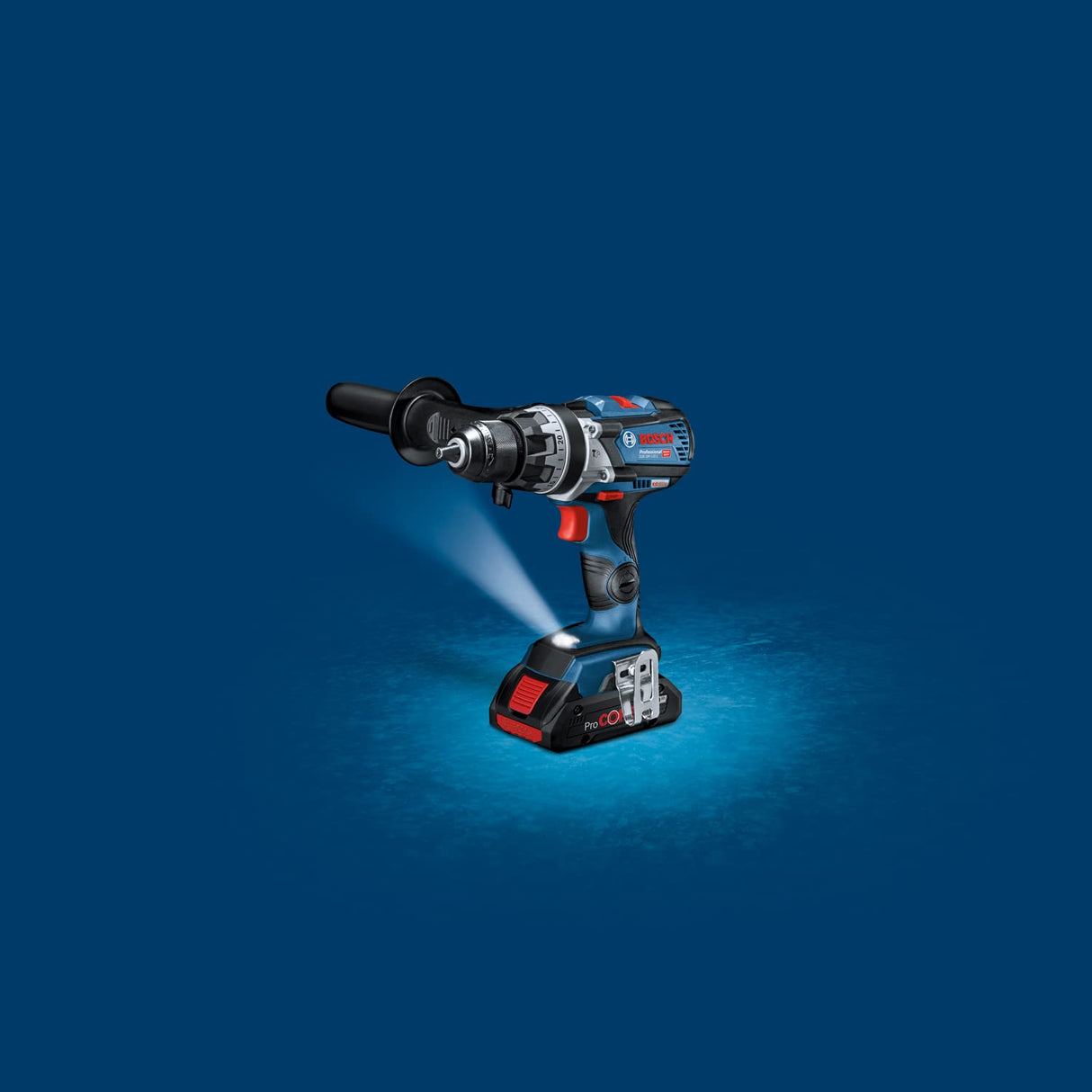 Bosch Professional 18V System GSB 18V-110 C - Taladro Percutor a Batería (110 Nm, 2100 rpm, Módulo Connectivity, 2 Baterías: 5.0 Ah y 3.0 Ah, en L-BOXX) - Amazon Exclusive