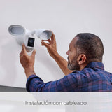 Ring cámara Pro con focos cableada (Floodlight Cam Wired Pro) | Cámara exterior con vídeo 2K, Ring Vision, detección de movimiento 3D, (alternativa al CCTV) | 30 días de prueba gratuita de Ring Home