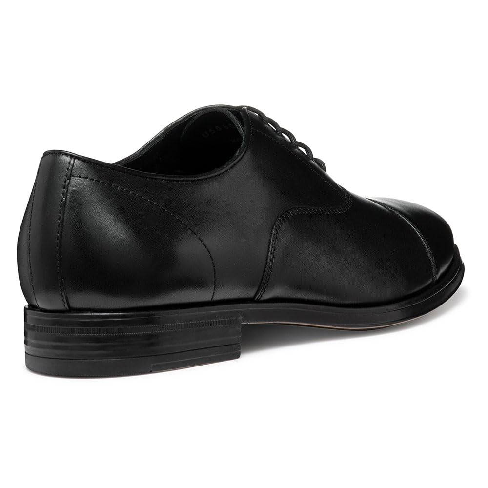 Geox U REZZONICO B, Oxford Hombre, Black, 44 EU