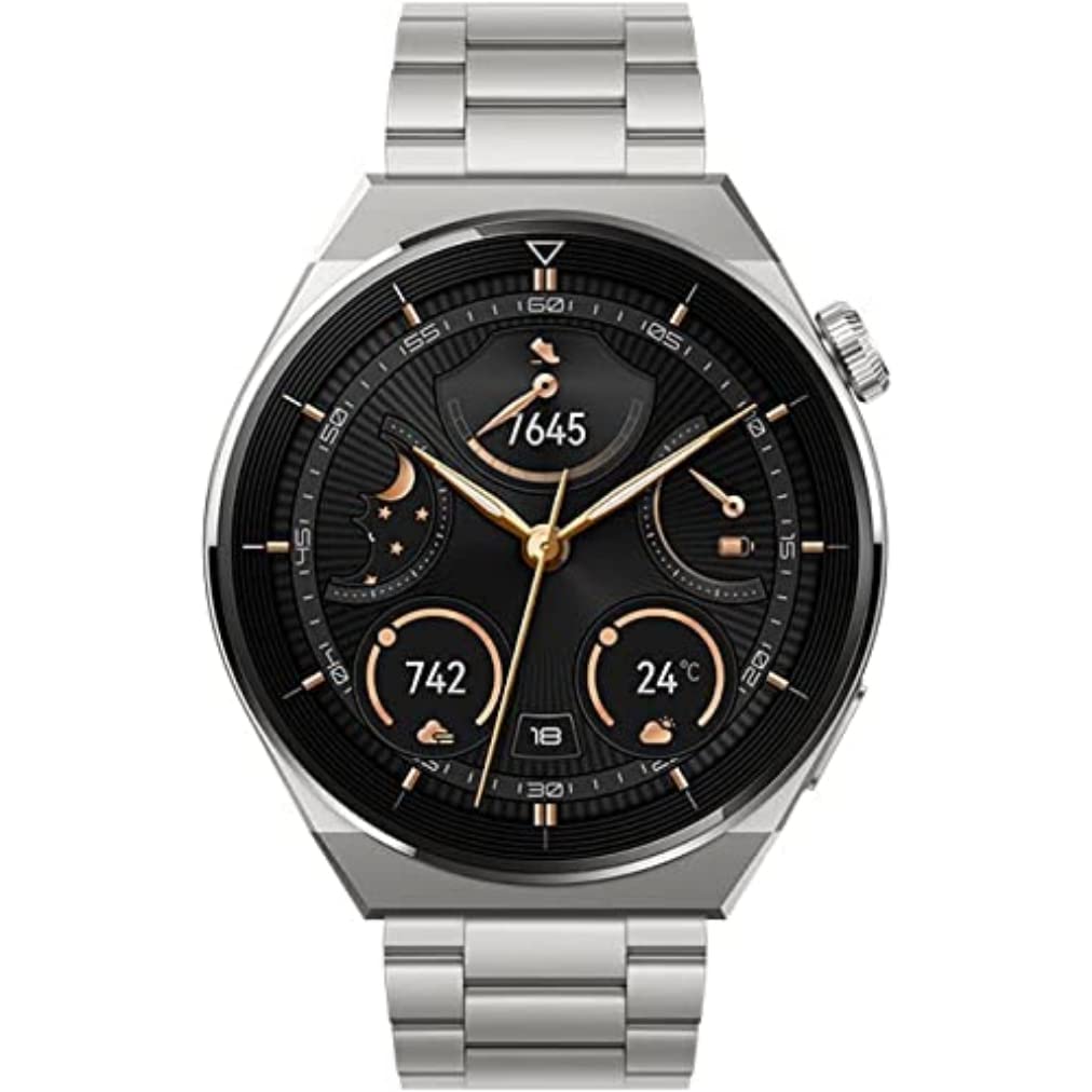 HUAWEI Watch GT 3 Pro 46 mm Relojes Inteligentes con ECG para Hombre, Elite, Seguimiento de Salud Continuo, GPS, hasta 14 días de autonomía, Carga inalámbrica, 100Plus Modos Deportivos, iOS/Android