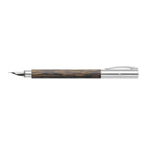 Faber-Castell Ambition Cocos 148171 - Pluma estilográfica, ancho F, incluye caja de regalo y convertidor