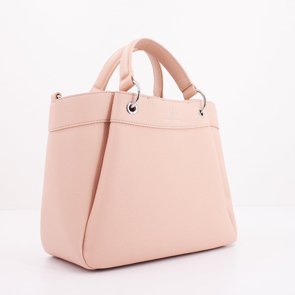 Armani Exchange Wave Medium Tote with Webb Strap, Shopping M Mujeres, Sunrise, Talla única