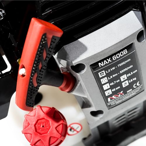 NAX Power Products 600B Motor 42,7 cm3 1,2 kW Briggs & Stratton Producto con Licencia, desbrozadora de Hierba, Recortadora Manual, nax600b