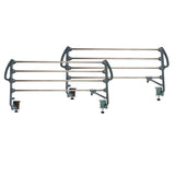 Somnia Descanso - Juego de Barandillas Metálicas Geriátricas Abatibles INOX Reforzadas para Cama Articulada con 4 Barras