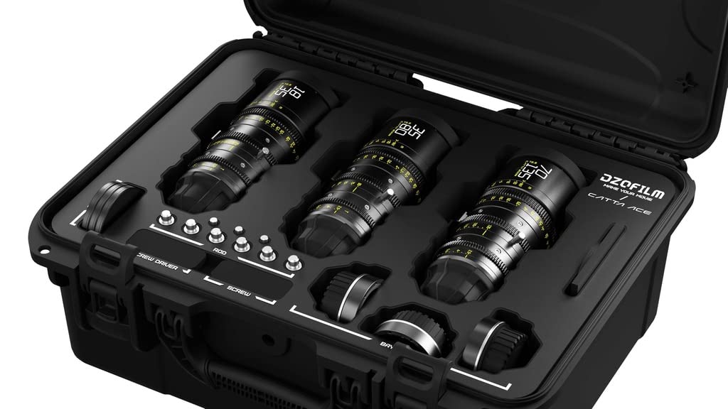 DZOFILM Cine Lens Catta Ace Zoom 3-Lens Kit (18-35/35-80/70-135 T2.9) Negro