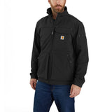 Carhartt Chaqueta de cuello alto Super Dux, ligera, de corte holgado, para hombre, negra, talla M