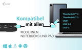 I-Tec Docking - Estación USB -A/-C TB Dual Dock Dual Display Dock PD 100W