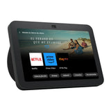 Echo Show 8 (Última generación) | Pantalla táctil inteligente de alta definición con audio espacial, controlador de Hogar digital y Alexa | Antracita