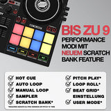 Reloop Ready Controladora de DJ compacta de 2 reproductores diseñada para Serato DJ Lite & DJ Pro, AMS-READY