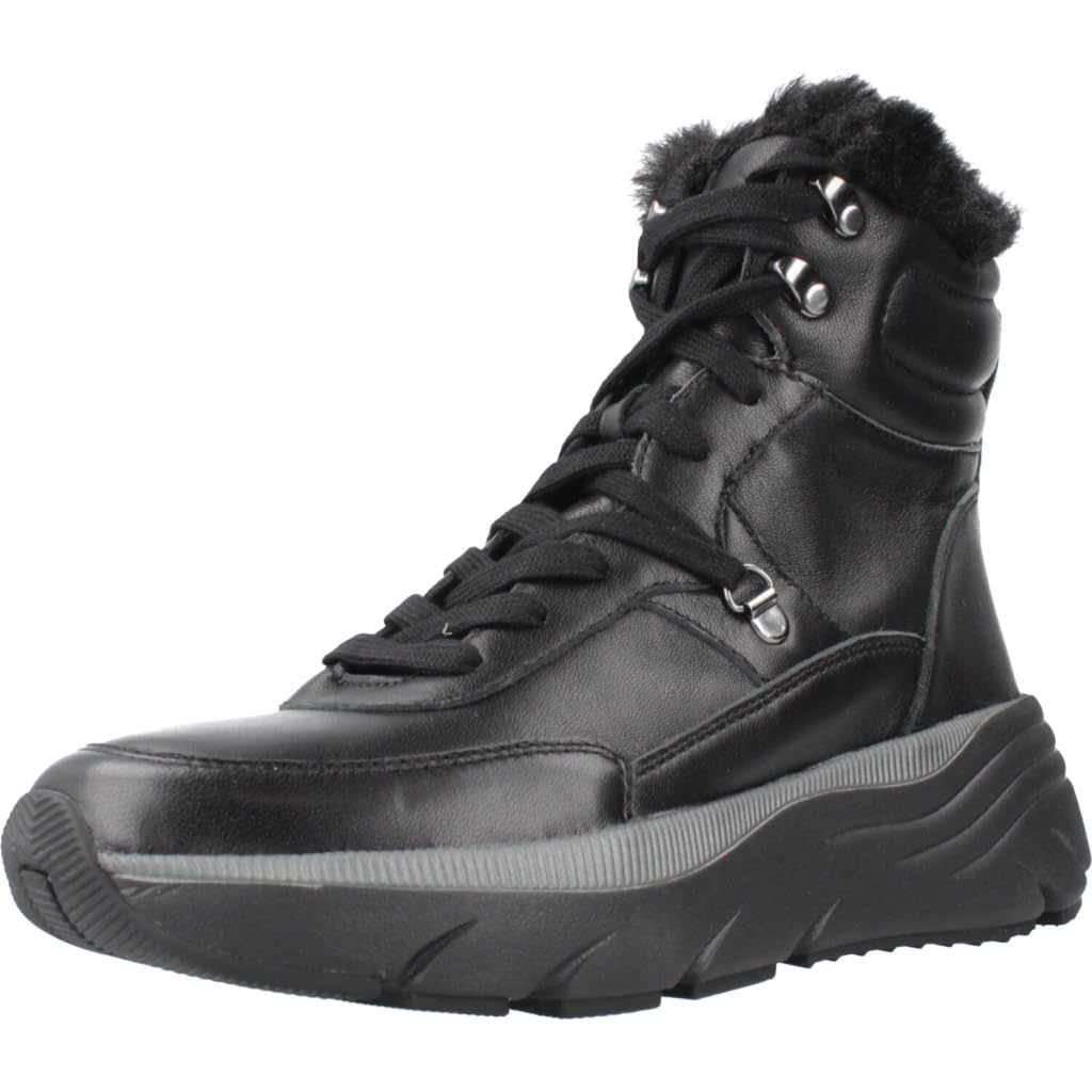Geox D Diamanta D, Bota de Tobillo Mujer, Negro, 41 EU