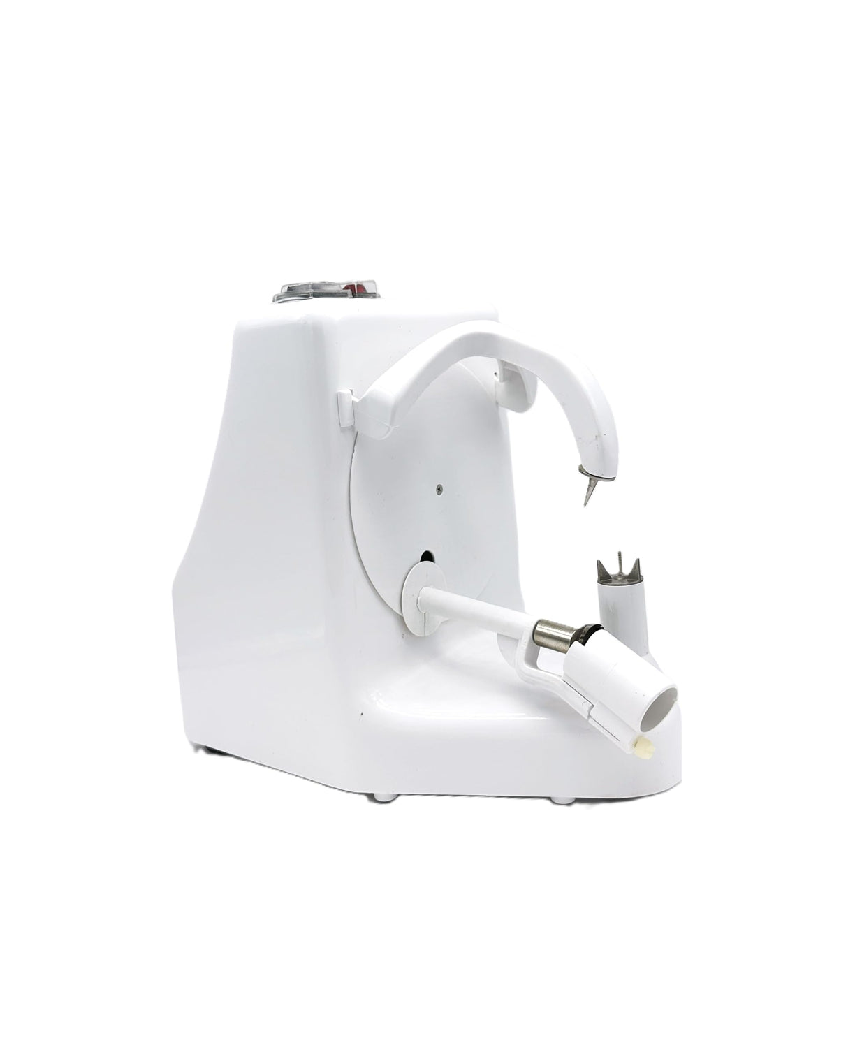 Pelamatic Orange Peeler Profesional - Pelador electrico de patatas, naranjas, tomates, kiwis, melocotones y demas frutas o verduras cuchilla acero inoxidable, 2026 (Blanco)