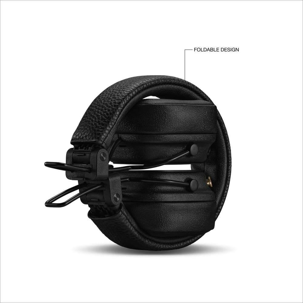 Marshall Major V Auriculares Inalámbricos Bluetooth, 100 Horas de Reproducción - Negro