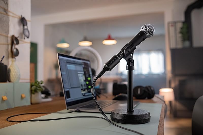 Interfaz digital Shure MVX2U XLR a USB con conector para auriculares, preamplificador integrado con control de ganancia de 60dB, monitorización sin latencia, alimentación fantasma de 48V