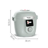 Moulinex Cookeo Wifi 10 en 1, Multicooker inteligente de alta presión, 10 modos de cocción, rápido, sin vigilancia, guía de cocción paso a paso, 6 L, CE96G310