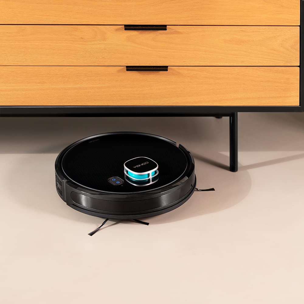 Cecotec Robot Aspirador y Friegasuelos Conga Eternal MAX X-Treme. Tecnología Láser, 3000 Pa, Autonomía 110 min, 3 Niveles de Potencia y Fregado, Cepillo Multifunción, App, Incluye 2 Mopas, 05843
