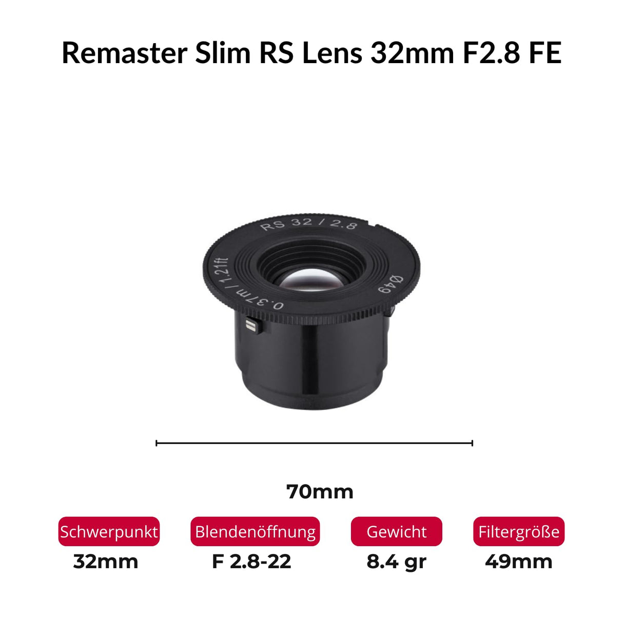 Lente Modular - Remaster Slim [21, 28, 32mm & Module with hardcase] - Sony E