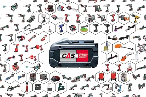 Metabo Cortacésped a Batería 18V RM 36-18 LTX BL 36 - Incluye 2 Baterías, Cargadores y Función Mulching - Ideal para Jardines de hasta 350 m²