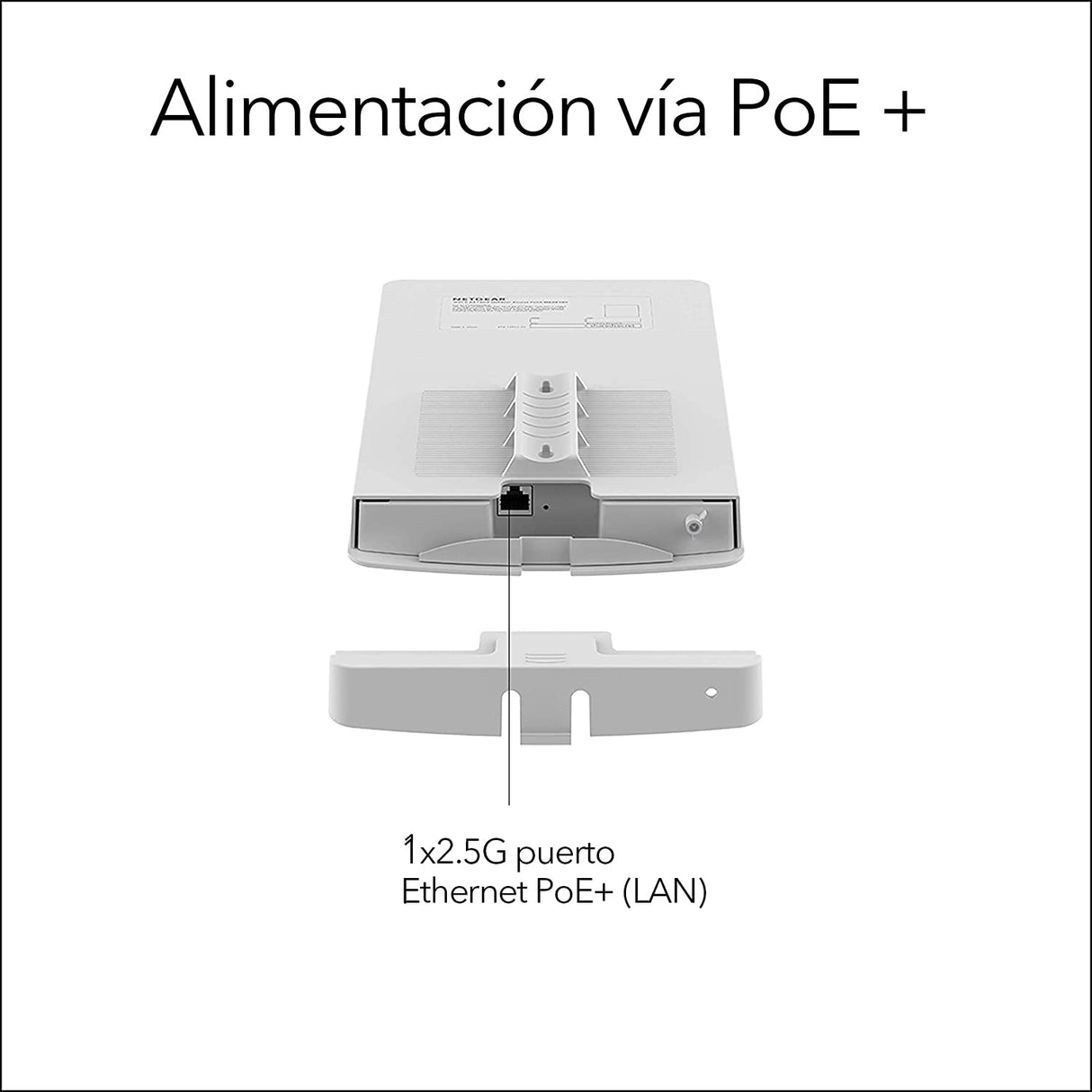 NETGEAR Extensor WiFi 6 para Exteriores WAX610Y | Punto de Acceso inalámbrico | AX1800 |hasta 250 Dispositivos |1x Ethernet 2.5G, Resistente a la Intemperie IP55, Gestión remota Insight